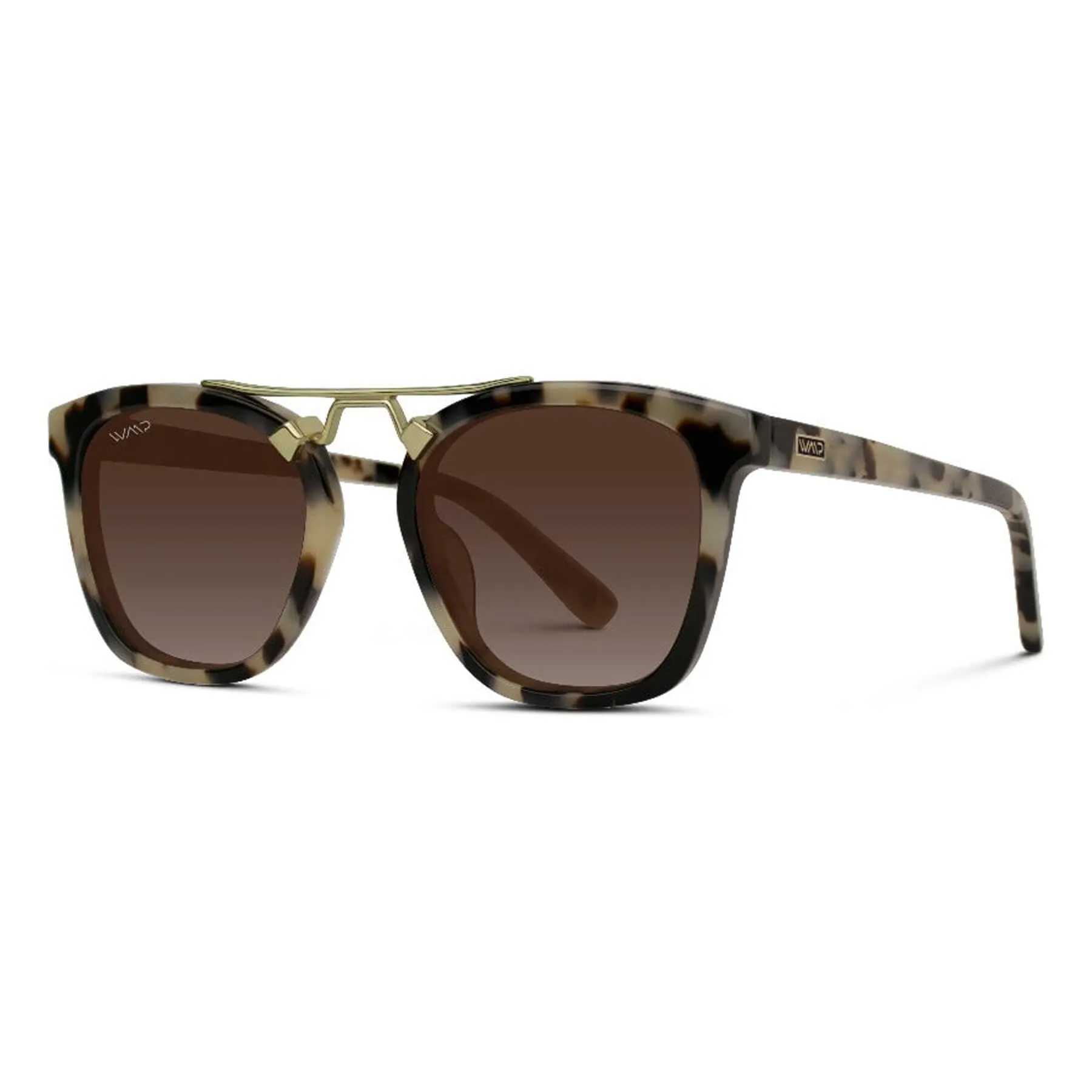 WMP Eyewear Demi Women's Oversized Square Metal Bridge Sunglasses