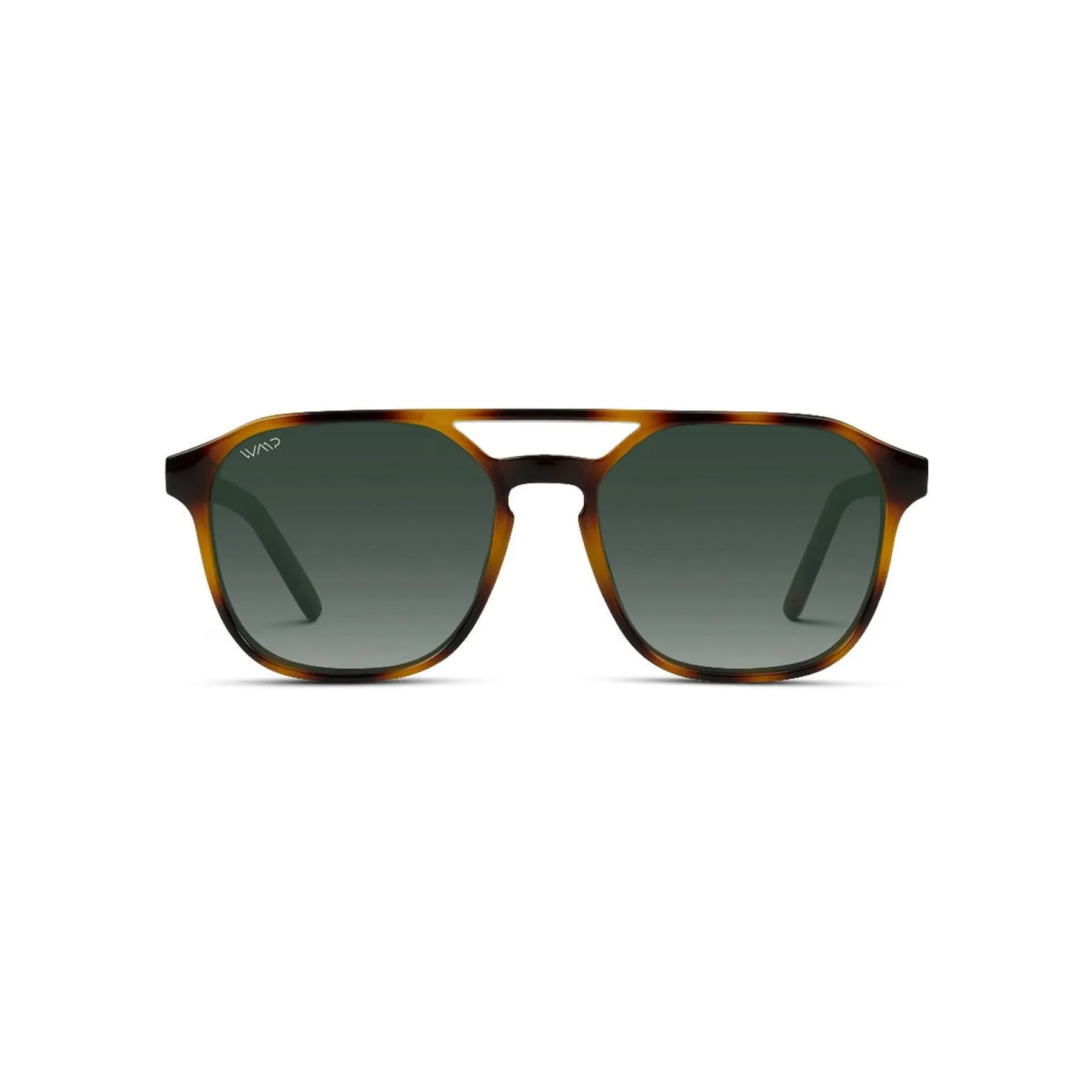 WMP Eyewear Hunter Square Polarized Double Bridge Sunglasses