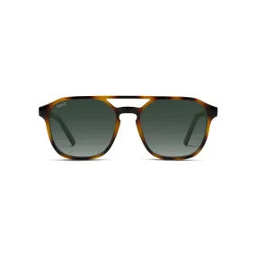 WMP Eyewear Hunter Square Polarized Double Bridge Sunglasses