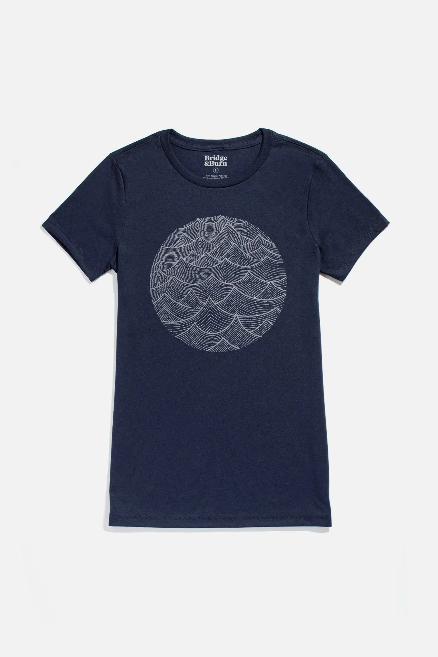 Women's Waves Tee / Navy