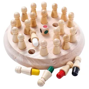 Wooden Match Stick Memory Board Game